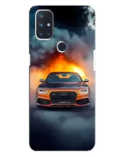 Чехол для OnePlus Nord N10 5G с картинкой «Audi в огненном дыму» Чехол для OnePlus Nord N10 5G с картинкой «Audi в огненном дыму»