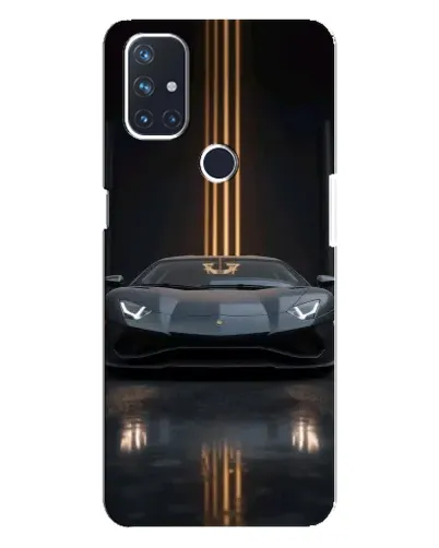 Чехол для OnePlus Nord N10 5G с картинкой «Lamborghini золотые линии»