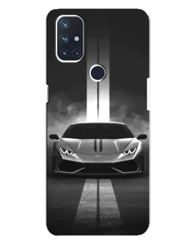 Чехол для OnePlus Nord N10 5G с картинкой «Lamborghini симметрия дорог»