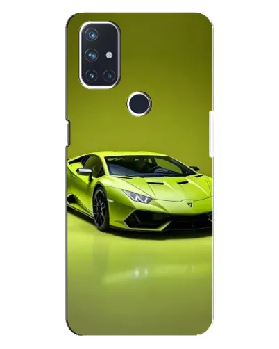 Чехол для OnePlus Nord N10 5G с картинкой «Салатовый Lamborghini Huracan»