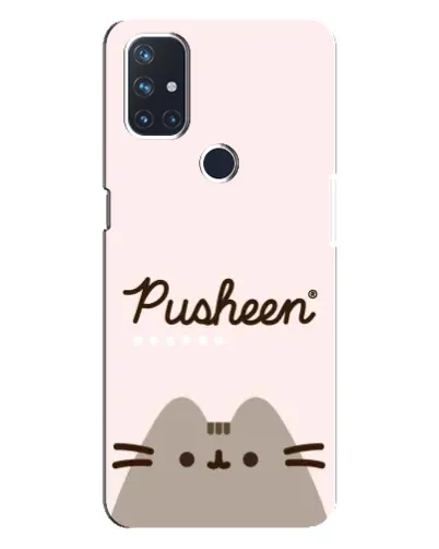 Чехол для OnePlus Nord N10 5G с картинкой «Pusheen логотип» Чехол для OnePlus Nord N10 5G с картинкой «Pusheen логотип»