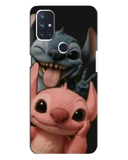 Чехол для OnePlus Nord N10 5G с картинкой «Стич и Ангел»