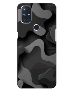 Чехол для OnePlus Nord N10 5G с картинкой «Темный абстрактный камуфляж»