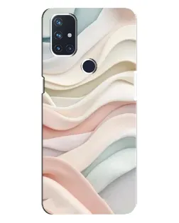 Чехол для OnePlus Nord N10 5G с картинкой «Пастельные нежные волны»