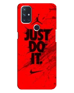 Чехол для OnePlus Nord N100 с картинкой «Nike Just Do It» Чехол для OnePlus Nord N100 с картинкой «Nike Just Do It»