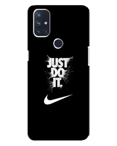 Чехол для OnePlus Nord N100 с картинкой «Текстовый принт Nike»