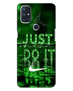Чехол для OnePlus Nord N100 с картинкой «Зеленый неоновый Nike» Чехол для OnePlus Nord N100 с картинкой «Зеленый неоновый Nike»