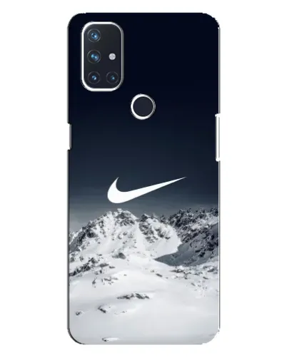 Чехол для OnePlus Nord N100 с картинкой «Nike — зимние горы»