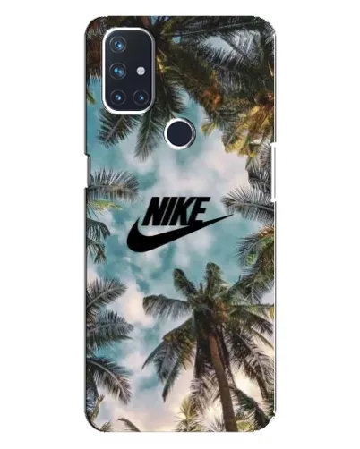 Чехол для OnePlus Nord N100 с картинкой «Тропический принт Nike» Чехол для OnePlus Nord N100 с картинкой «Тропический принт Nike»