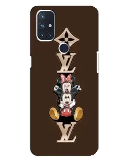 Чехол для OnePlus Nord N100 с картинкой «LV и Микки Маус»