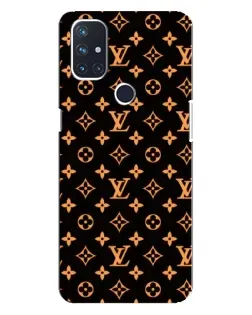 Чехол для OnePlus Nord N100 с картинкой «Золотая монограмма LV»