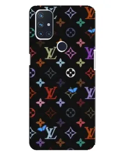 Чехол для OnePlus Nord N100 с картинкой «Цветная монограмма LV»