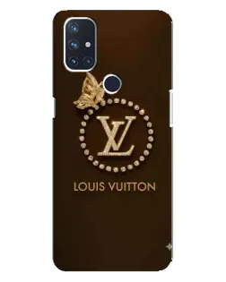 Чехол для OnePlus Nord N100 с картинкой «LV — золотая печать»