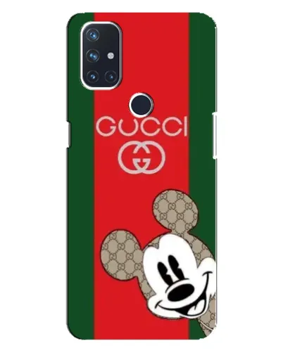 Чехол для OnePlus Nord N100 с картинкой «Gucci — полосы и Микки»
