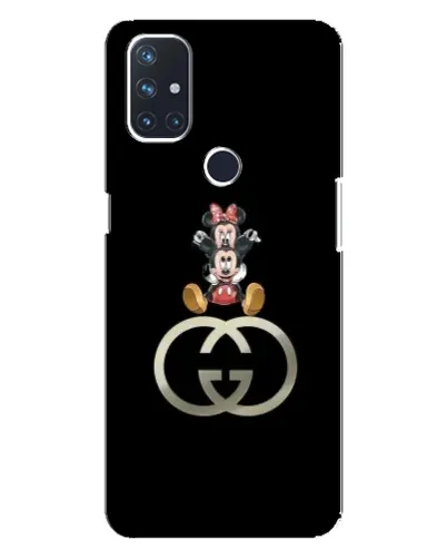 Чехол для OnePlus Nord N100 с картинкой «Минни Маус на лого»