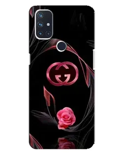 Чехол для OnePlus Nord N100 с картинкой «Gucci — неоновая роза»