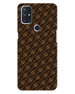 Чехол для OnePlus Nord N100 с картинкой «Gucci — золотые диагонали»