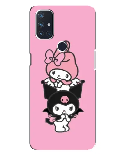 Чехол для OnePlus Nord N100 с картинкой «My Melody и Kuromi»