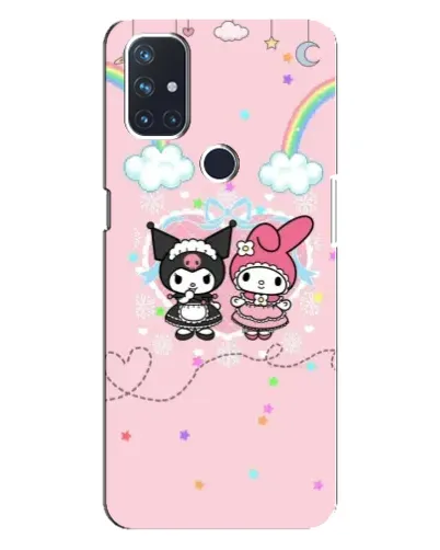 Чехол для OnePlus Nord N100 с картинкой «My Melody и Kuromi»