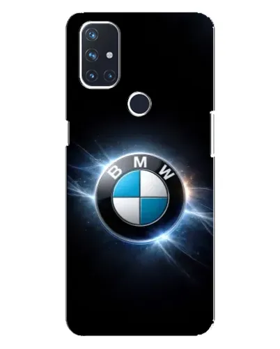 Чехол для OnePlus Nord N100 с картинкой «BMW — неоновое сияние»