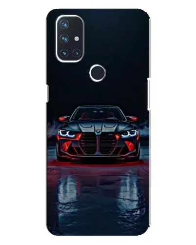 Чехол для OnePlus Nord N100 с картинкой «BMW на мокрой дороге»