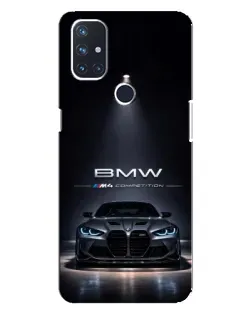 Чехол для OnePlus Nord N100 с картинкой «BMW сквозь ночной город» Чехол для OnePlus Nord N100 с картинкой «BMW сквозь ночной город»