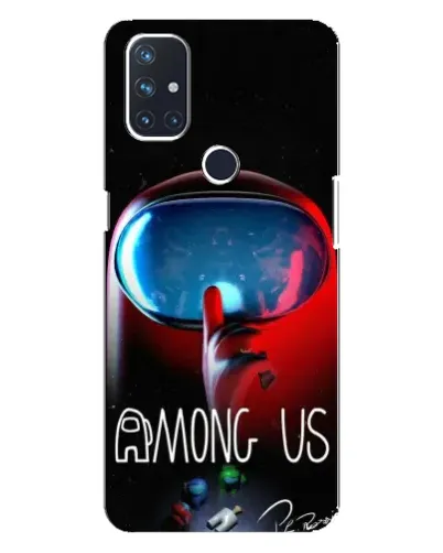 Чехол для OnePlus Nord N100 с картинкой «Красный импостер — макро» Чехол для OnePlus Nord N100 с картинкой «Красный импостер — макро»