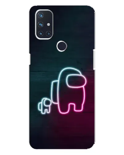 Чехол для OnePlus Nord N100 с картинкой «Among Us неон-арт» Чехол для OnePlus Nord N100 с картинкой «Among Us неон-арт»