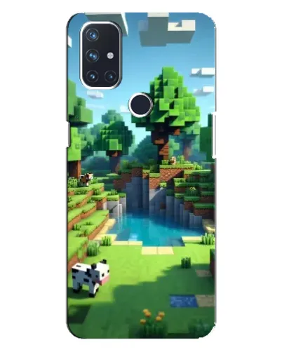 Чехол для OnePlus Nord N100 с картинкой «Minecraft летний день»
