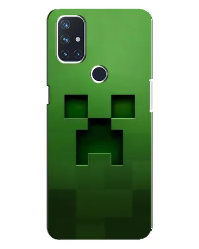 Чехол для OnePlus Nord N100 с картинкой «Крипер микро-дизайн»