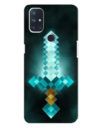 Чехол для OnePlus Nord N100 с картинкой «Алмазный меч неон»