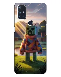 Чехол для OnePlus Nord N100 с картинкой «Крипер в свитере»