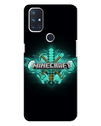 Чехол для OnePlus Nord N100 с картинкой «Minecraft Diamond лого»