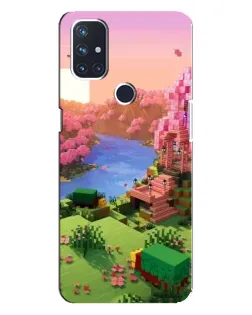 Чехол для OnePlus Nord N100 с картинкой «Розовое дерево Minecraft»