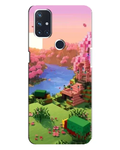Чехол для OnePlus Nord N100 с картинкой «Розовое дерево Minecraft»
