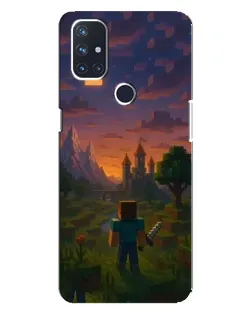 Чехол для OnePlus Nord N100 с картинкой «Стив у башни»