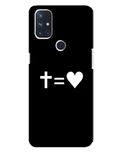 Чехол для OnePlus Nord N100 с картинкой «Крест и Сердце» Чехол для OnePlus Nord N100 с картинкой «Крест и Сердце»