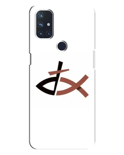 Чехол для OnePlus Nord N100 с картинкой «Рыба и крест» Чехол для OnePlus Nord N100 с картинкой «Рыба и крест»