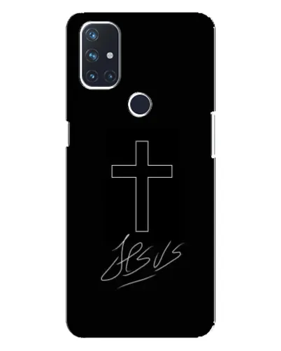 Чехол для OnePlus Nord N100 с картинкой «Графический крест Jesus» Чехол для OnePlus Nord N100 с картинкой «Графический крест Jesus»