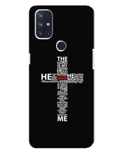 Чехол для OnePlus Nord N100 с картинкой «Текстовый крест» Чехол для OnePlus Nord N100 с картинкой «Текстовый крест»