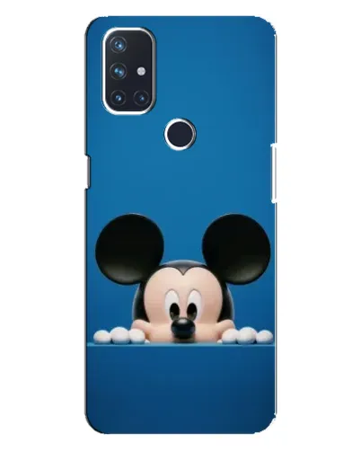 Чехол для OnePlus Nord N100 с картинкой «Микки выглядывает» Чехол для OnePlus Nord N100 с картинкой «Микки выглядывает»