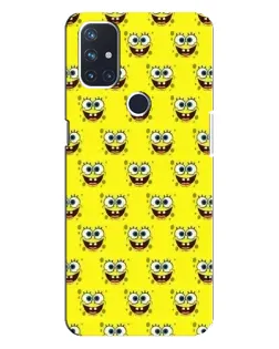 Чехол для OnePlus Nord N100 с картинкой «Паттерн Губка Боб»