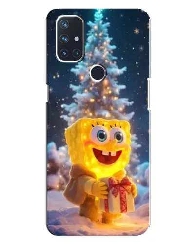 Чехол для OnePlus Nord N100 с картинкой «Рождественский Спанч Боб» Чехол для OnePlus Nord N100 с картинкой «Рождественский Спанч Боб»