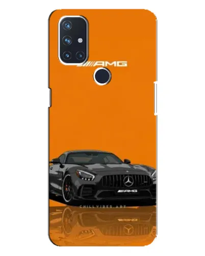 Чехол для OnePlus Nord N100 с картинкой «Оранжевый Mercedes AMG»