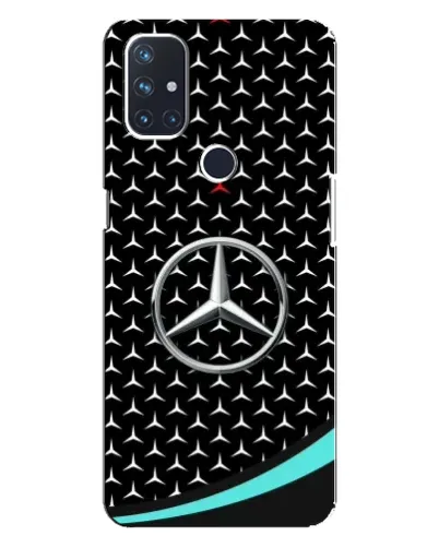 Чехол для OnePlus Nord N100 с картинкой «Mercedes — бирюзовый акцент»