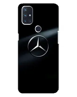 Чехол для OnePlus Nord N100 с картинкой «Mercedes на металле»