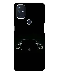 Чехол для OnePlus Nord N100 с картинкой «Mercedes — силуэт авто»