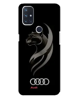 Чехол для OnePlus Nord N100 с картинкой «Графика — пантера и Audi»