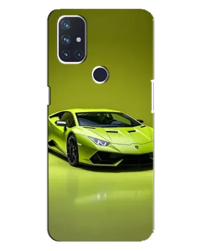 Чехол для OnePlus Nord N100 с картинкой «Салатовый Lamborghini Huracan»