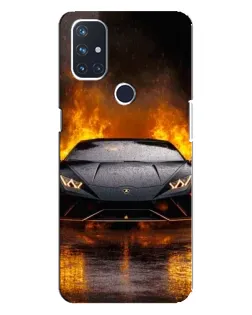 Чехол для OnePlus Nord N100 с картинкой «Lamborghini в огне» Чехол для OnePlus Nord N100 с картинкой «Lamborghini в огне»